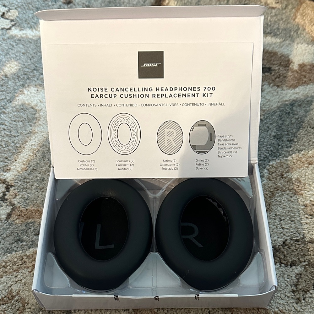 Bose 700 Earcup Cushion Kit - Black noise cancelling replacement pads